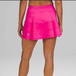 sonic pink lululemon pace rival skirt